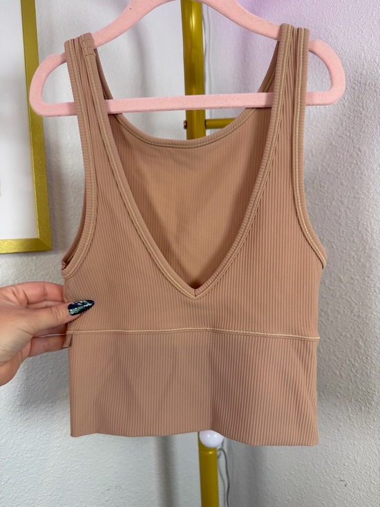 lululemon athletica Tops - Lululemon Power Pivot Ribbed Tank Size 2 Pink Clay Butternut Reversible Longline